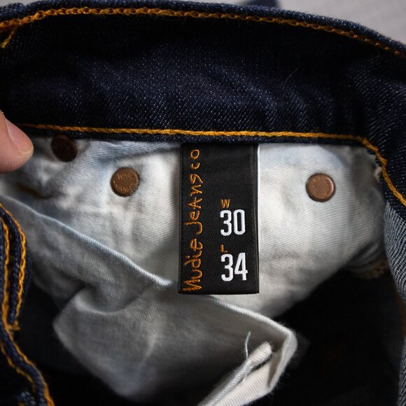 Nudie Jeans Thin Finn Organic Dry Denim Jeans 30x34 - Picture 5 of 8